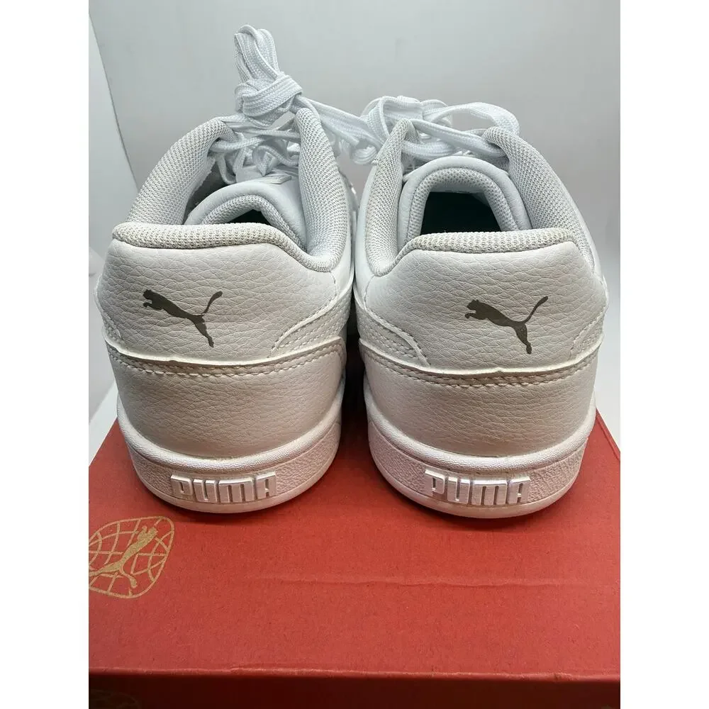 PUMA Caven 2.0 Running Sneaker Big Kids US 4 White Lace-Up Low Top 39383702